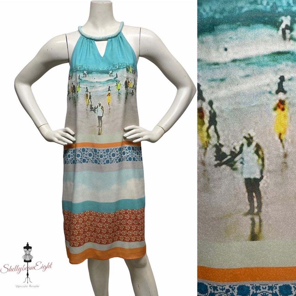 ANTHROPOLOGIE Dream Daily INKJET Beach Dress M